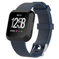 Strap-it Fitbit Versa silicone band (donkerblauw)