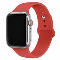 Strap-it Apple Watch silicone band (rood)