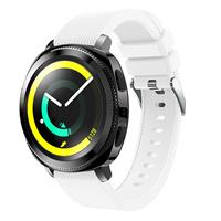 Strap-it Samsung Gear Sport silicone band (wit)