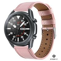 Strap-it Samsung Galaxy Watch 3 - 45mm bandje leer (roze)