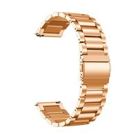 Strap-it Stalen horlogeband 20mm - universeel - rosé goud