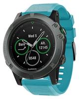 Strap-it Garmin Fenix 5x / 6x siliconen bandje (blauw)