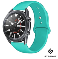 Strap-it Samsung Galaxy Watch 3 sport band 45mm (aqua)