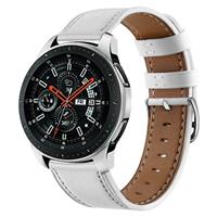 Strap-it Samsung Galaxy Watch 46mm bandje leer (wit)