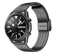Strap-it Samsung Galaxy Watch 3 45mm roestvrij stalen band (zwart)