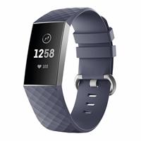Strap-it Fitbit Charge 4 silicone band (grijsblauw)