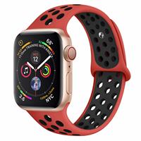 Strap-it Apple Watch sport+ band (rood/zwart)