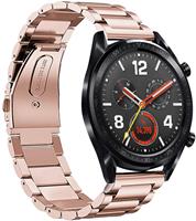Strap-it Huawei Watch GT stalen band (rosé goud)