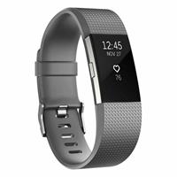 Strap-it Fitbit Charge 2 siliconen bandje (grijs)