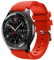 Strap-it Samsung Galaxy Watch siliconen bandje 45mm / 46mm (rood)