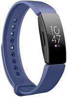 Strap-it Fitbit Inspire  silicone band (blauw)
