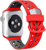 Strap-it Apple Watch Special Edition band (rood/zwart)