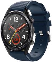 Strap-it Huawei Watch GT siliconen bandje (donkerblauw)