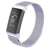 Strap-it Fitbit Charge 3 Milanese band (lila)