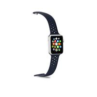 Horlogeband Voor Apple Smartwatch, Zwart - Celly