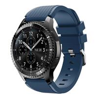 Strap-it Samsung Galaxy Watch siliconen bandje 45mm / 46mm (donkerblauw)
