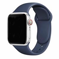 Strap-it Apple Watch silicone bandje (donkerblauw)