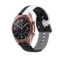 Strap-it Samsung Galaxy Watch 3 41mm triple sport band (zwart-wit-grijs)