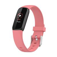 Strap-it Fitbit Luxe siliconen bandje (roze)