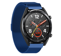 Strap-it Huawei Watch GT Milanese band (blauw)