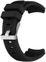 Strap-it Siliconen horlogeband 20mm - universeel - zwart