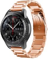 Strap-it Samsung Galaxy Watch stalen band 45mm / 46mm (rosé goud)
