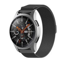 Strap-it Samsung Galaxy Watch Milanese band 45mm / 46mm (zwart)