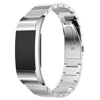 Strap-it Fitbit Charge 2 metalen bandje (zilver)