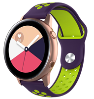 Strap-it Samsung Galaxy Watch Active sport band (paars geel)