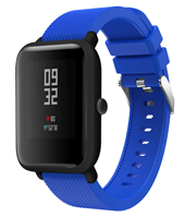 Strap-it Xiaomi Amazfit Bip silicone band (blauw)
