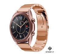 Strap-it Samsung Galaxy Watch 3 - 41mm metalen bandje (rosé goud)