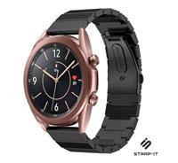 Strap-it Samsung Galaxy Watch 3 - 41mm metalen bandje (zwart)