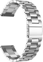 Strap-it Stalen horlogeband 22mm - universeel - zilver