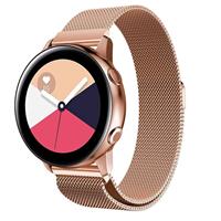 Strap-it Samsung Galaxy Watch Active Milanese band (rosé goud)