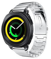 Strap-it Samsung Gear Sport metalen bandje (zilver)