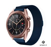 Strap-it Samsung Galaxy Watch 3 Milanese band 41mm (blauw)