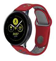 Strap-it Samsung Galaxy Watch sport band 41mm / 42mm (rood kleurrijk)