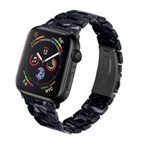Strap-it Apple Watch stalen band (zwart/wit)