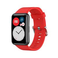 Strap-it Huawei Watch Fit siliconen bandje (rood)