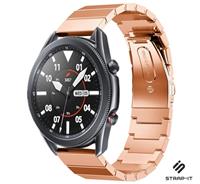 Strap-it Samsung Galaxy Watch 3 - 45mm metalen bandje (rosé goud)