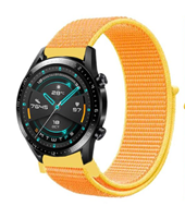 Strap-it Huawei Watch GT nylon band (lichtgeel)