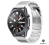 Strap-it Samsung Galaxy Watch 3 - 45mm metalen bandje (zilver)