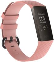 Strap-it Fitbit Charge 3 silicone band (lichtroze)