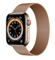 Strap-it Apple Watch 6 Milanese band (rosé goud)