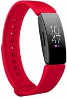 Strap-it Fitbit Inspire  silicone band (rood)