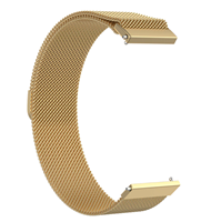 Strap-it Milanese horlogeband 20mm - universeel - goud