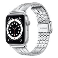 Strap-it Apple Watch roestvrij stalen band (zilver)