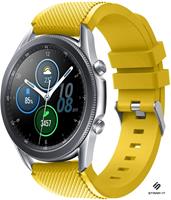Strap-it Samsung Galaxy Watch 3 45mm siliconen bandje (geel)