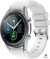 Strap-it Samsung Galaxy Watch 3 45mm siliconen bandje (wit)