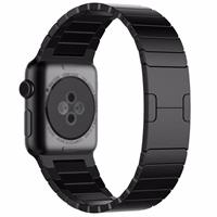 Strap-it Apple Watch luxe metalen band (zwart)